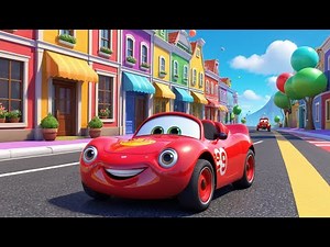 Beep Beep! I’m a Little Red Car + More | Fun Vehicle Rhyme for Kids