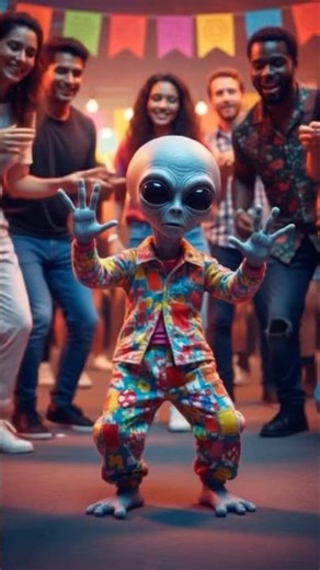 Alien dance party! 👽Electric baby!⚡️ #alien