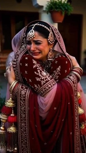 beautiful bride sad departure#bridevibes #emotionalstory #emotionalstory