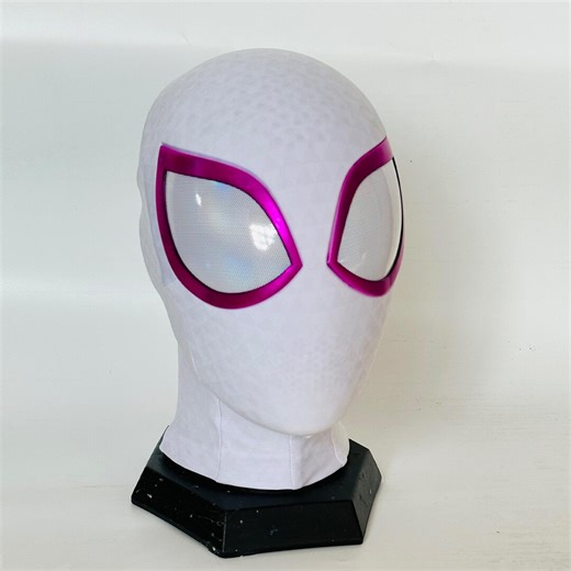 Custom Gwen Cosplay Mask Spiderman Mask With 3D Face Shell and Magnetic Lenses Wearable Movie Prop - Etsy