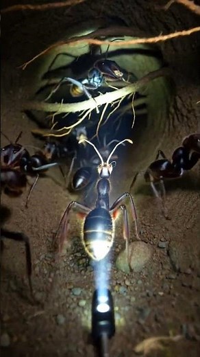 Harvester Ant POV | Micro-Cam Inside a Living Ant Colony