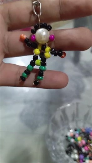 lovely beaded key chain 🗝️ easy to make