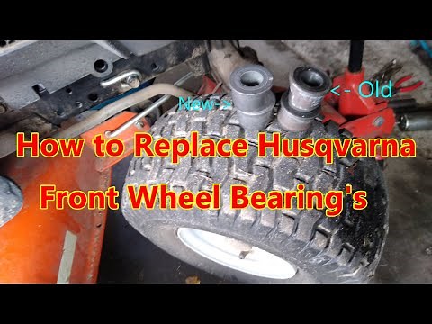 How To Replace Front Wheel Bearings on a Husqvarna Riding Mower