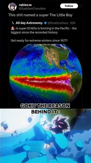 Scientists: "Climate Change"Goku: 👀💥