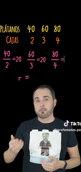 Constante de proporcionalidad #tiktokeducativo #eso #primaria #proporcionalidaddirecta #razóndeproporcionalidad Aprende qué es la constante o razón de proporcionalidad entre dos magnitudes directamente proporcionales. Sígueme para más videos de explicaciones, retos y curiosidades matemáticas.