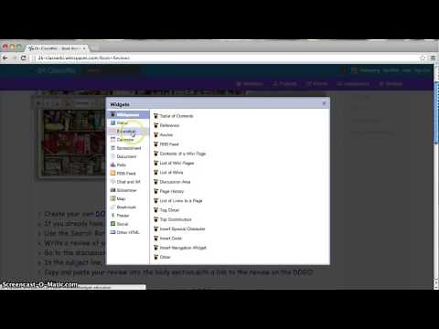 Wikispaces Classroom Tutorial
