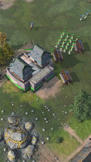 AOE4 4v4 Barbican Rush with China & Japan | Aggressive Early Game Strategy