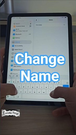 How to Change iPad Name