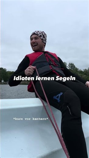 Idioten lernen segeln #segeln #segelfail #segelschein #segelfails
