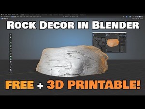How-To: Make Custom Rock Decor in Blender. Free + 3D Printable