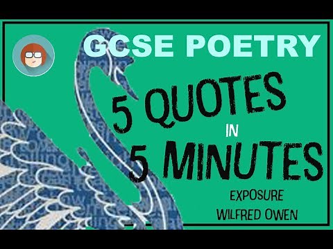 GCSE Anthology Poetry: Exposure by Wilfred Owen