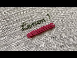 How to Sew On Sequins | Вышивка пайетками