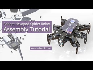 Adeept Hexapod Spider Robot Kit for Arduino | Assembly Tutorial | ADA033-Metal