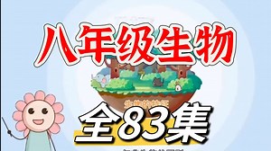 全83集【八年级生物上下册趣味同步动画】生动有趣的初中生物动漫课 学习知识更通透 初二生物 预习复习优质教材-