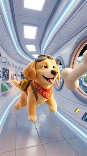 🐕🚀 Bruno's Zero Gravity Space Adventure Cute Puppy Floating Challenge! 🌟