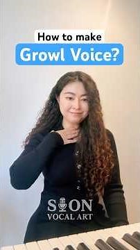 How to make GROWL VOICE? #vocallesson #singingtips #vocalcoach