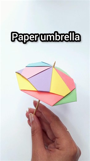 Easy Paper Umbrella Tutorial ☂️ | DIY Paper Craft