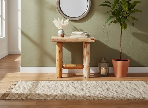 Rustic Live Edge End Table: White Pine & Cedar Log Base - Etsy