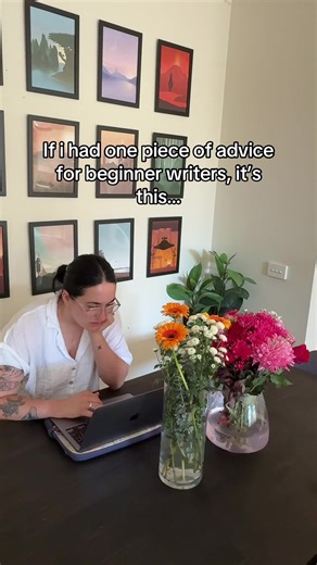 Finish the book you’re writing. Even if it’s a mess. Especially if it’s a mess. Most beginners don’t struggle with talent or ideas — they struggle with completion. They rewrite the first chapters over and over, chase new ideas, or stop as soon as doubt creeps in. But you don’t learn how to write a novel by perfecting chapter one!! You learn by taking a story all the way from beginning to end. A finished draft teaches you: 👉🏻 how stories hold together 👉🏻 how character arcs actually work 👉🏻 