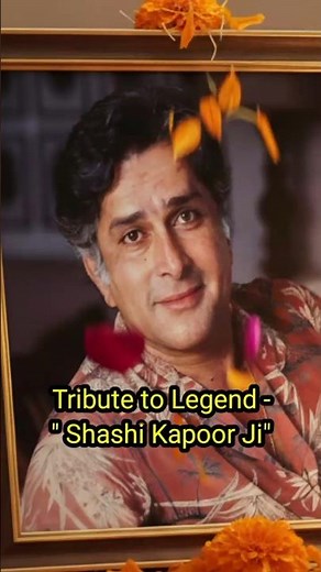 Heartfelt Tribute to "Shashi Kapoor Ji" ll Remembering a Bollywood Legend.