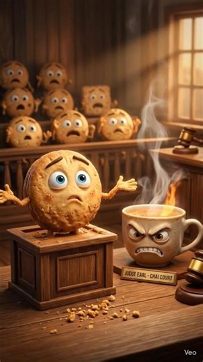 Biscuit Ne Chai Ko Diya Dhoka ☕🍪 | Court Case Animation#shorts #viral #trending #ytshorts #viralshor