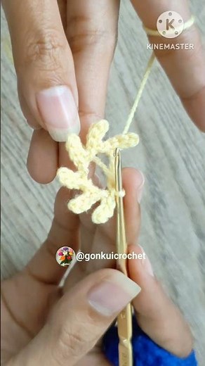 🌷Crochet Tulip Flower Free pattern Tutorial on YouTube Gonkui Crochet step by step #shorts