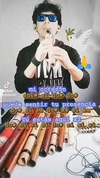 Tú estás aquí Jesús Adrian R y Marcela notas para quena, flauta Alabanza tutorial