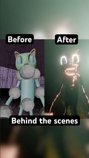 Behind the scenes cartoon cat 3 #horror #helpmemakethismakesense #blender #scary