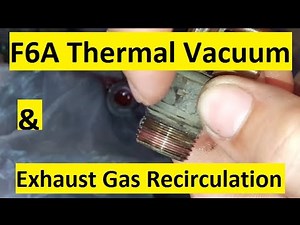 Thermal vacuum switching valve & EGR test Suzuki F6A Multicab
