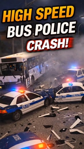 High Speed Bus vs Police 🚨 | Realistic Crash in BUSSID 😱