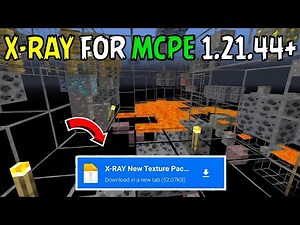 X-RAY Texture Pack For MCPE/Bedrock 1.21.44 👁️| X-Ray Mod For Minecraft Pe 1.21