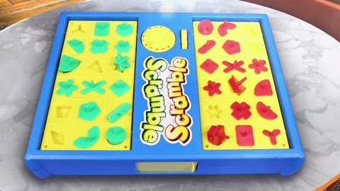Merchant Ambassador Scramble Shape Matching Game for Kids – Educational 2 Player Board Game