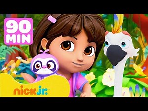 Dora resgata animais da floresta por 90 minutos! | Nick Jr. em Português