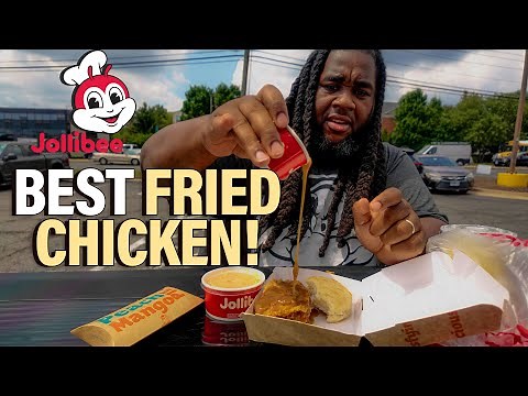 🍗 Trying Jollibee for the First Time | BEST Fried Chicken Ever?! 🤯