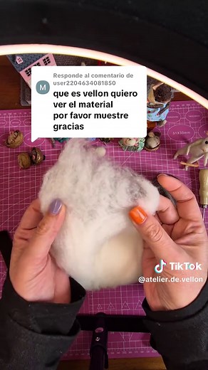 Respuesta a @user2204634081850 ¿Qué es el vellón? Es la lana de las orejas, que pasa por un proceso de limpieza y ovillada, sin hilar. Existen distintos tipos de vellones, por ejemplo: cardado y peinado. para distintos usos y se trabaja con distintas técnicas. ¿Conocías el arte en vellón? #procesocreativo #creatividad #crear #vellonchile #vellondelana #figuradevellon #arte #artesana #artemanual #miniatura #chile #animales #oveja #lanadeoveja #manualidades