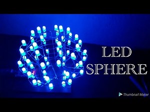 How to make LED Sphere at home | LED Sphere | Blue LED Sphere | Arduino Project | Electronics
