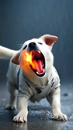 a dog that injured with gun 🔫 #cartoon #cute #pets #shorts