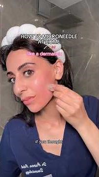 How to microneedle at home like a dermatologist 💉😍 #microneedling #athome #skincare #skincaretips