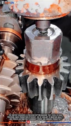 Innovation Spur Gear Cutter: High Precision, Mass Production, Coolant Control #tech