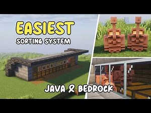 Minecraft EASIEST Copper Golem Sorting System 1.21/26.1+ Java & Bedrock!