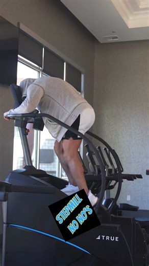 As always, remember not to take yourself toooooo seriously! • STEPMILL NO NO’s 🛑❗️ • The stepmill, stair master, whatever you’d feel better calling it, can be a fantastic tool for your cardiovascular conditioning. However, like many exercise machines, many have confusion on it’s appropriate use. Below I outline how to safely and appropriately utilize this machine: • -upright posture -hands free such as in walking gait -comfortable, safe, yet challenging pace -body free of entanglement -moving f