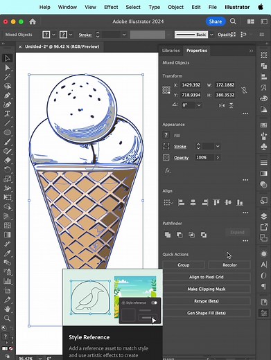 עדכון לאילוסטרייטור - איור קווי מתאר ממש פשוטים