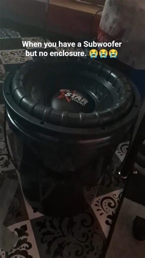 I put my 12" Subwoofer in a Bucket. I didnt expect to sound as good as it did LOL. 😭🙏 #subwoofer