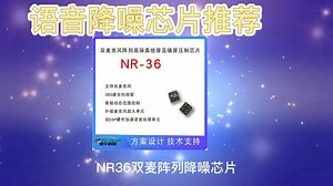 双麦阵列高保真语音降噪芯片NR36