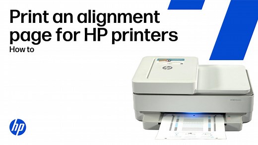 Printing an alignment page on an HP printer | HP® Support