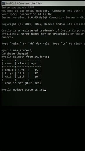 💀DAY 10 mysql @learn python Learning in progress❤