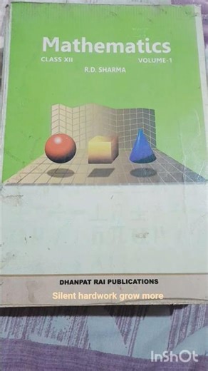 RD sharma class 12 maths best book for students 🥰👍🤗👌❣️#shorts