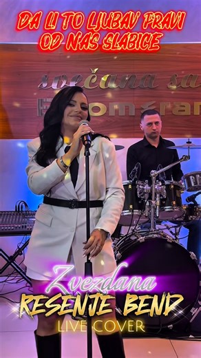 🎤✨ Live audio cover – „Ceca - Da li to ljubav pravi od nas slabice“ Zvezdana & Rešenje Bend 🎶 Pogledajte kako je zvučalo naše izvođenje ove legendarne pesme 😁👍 Hvala @svecana_sala_boomerang na obezbedjenom prostoru 🥁 @nikola_drumms_ 🎹 @marko__cuca 🎸 @tacogitara3 🔊 @soundsystemrent | Zvezdana Stevanović