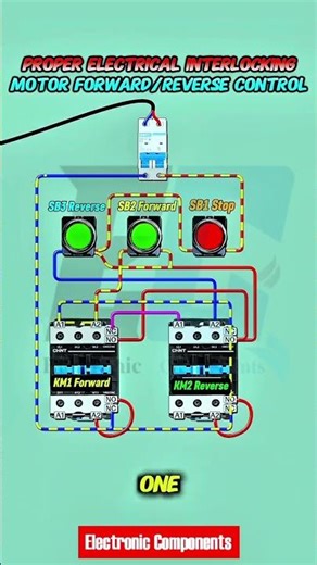 Proper Electrical interlocking Motor Forward #electrical #electricalindia #electrician