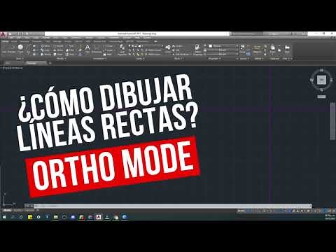 ¿CÓMO DIBUJAR LINEAS RECTAS EN AUTOCAD¿ | ORTHO MODE
